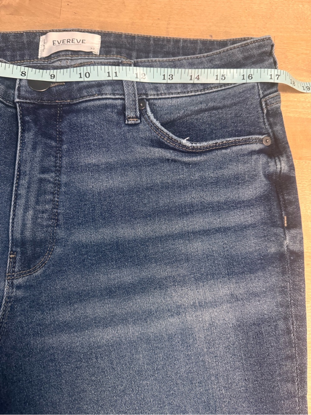 Evereve the Ever Straight cropped High-Rise Straight Leg Jeans raw hem - Picture 9 of 11